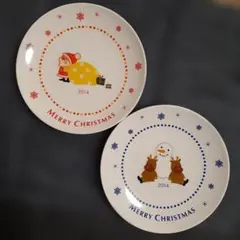 コージーコーナー　クリスマスプレート　お皿　プレート　2枚セット