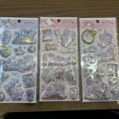 キラキラカプセルシール　サンリオ　3枚セット
