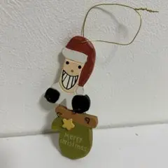 サンタクロースの木製飾り