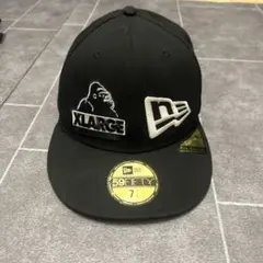 XLARGE ✕New Era 59FIFTY キャップ ブラック　ダブルネーム