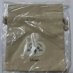ちいかわ　うさぎ　ふわふわワッペン巾着