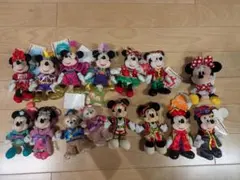 ミッキー・ミニー・ダッフィー ぬいぐるみセット 15体
