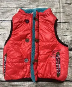 ラグマート　RAG MART キッズ　ベスト　赤　ピンク　リバーシブル