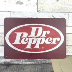 ドクターペッパー Dr Pepper《227》ブリキ 看板 レトロ風 ☻ - メルカリ