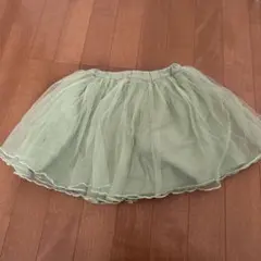 PAIRMANON ペアマノン　薄緑色 チュールスカート インナーパンツ