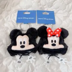 ディズニーリゾート ミッキー ミニー ファンキャップ キーホルダー