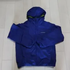 モンベル サーマランドパーカ パデットジャケット L リバーシブル 青 黄緑