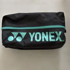 YONEX シューズバッグ ブラック/ターコイズ