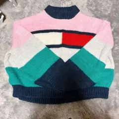 TOMMY JEANS ボーダー長袖セーター