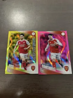 Topps arsenal ライス　マルティネッリ