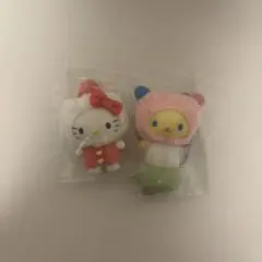 サンリオ　ちびっとも　和菓子　キティ　ウサハナ　キーホルダー