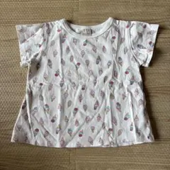 petit main プティマイン アイスクリーム柄 半袖Tシャツ 110cmのサムネイル
