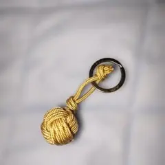 新品未使用 ボールキーリング ベージュ