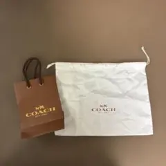 COACH コーチ 保存袋 巾着袋&おまけ紙袋小