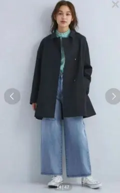 【新品】green label relaxing Aラインステンカラーコート