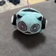 水色 ヘッドフォン付きキャラクター ぬいぐるみ