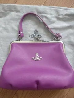 Vivienne Westwood パープル がま口 ショルダーバッグ