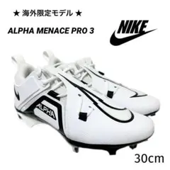 ナイキ 30 アルファメナス 3 アメフト スパイク シューズ 靴 白 LOW ナイキ 30 アルファメナス 3 アメフト スパイク シューズ 靴 白 LOW