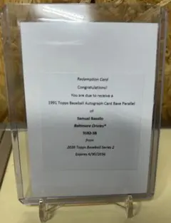 Topps Series2 レデンプション samuel basallo RC
