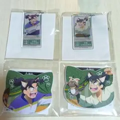 ナンジャタウン マグネットバッジ 潮江文次郎 食満留三郎 チケット風キーホルダー