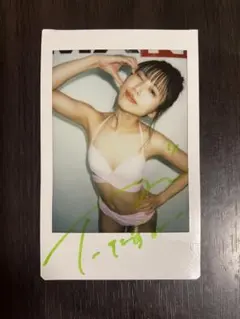 七瀬温／直筆サイン入りチェキ★水着③