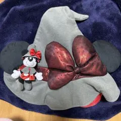 ディズニー ミニーマウス ハロウィン帽子 ぬいぐるみ付き