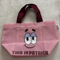 メッシュランチバッグ ピンク スポンジボブ パトリック 212キッチンストア