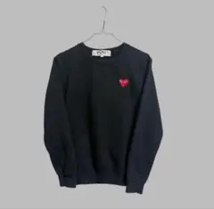 PLAY COMME des GARÇONS ブラック スウェット L