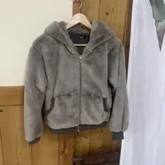 Bershka/ファーブルゾン/ファージャケット/Sサイズ/グレー
