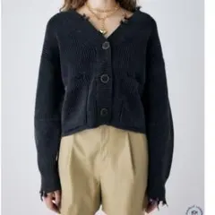 moussy ダメージニット カーディガンのサムネイル