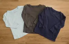 無印良品 100cm ロンTシャツ 3枚セット