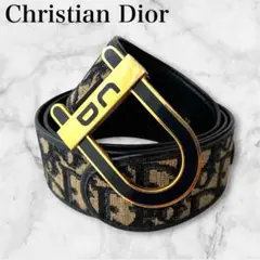 ディオール DIOR ベルト 75 オブリーク トロッター 総柄 ゴールドロゴのサムネイル
