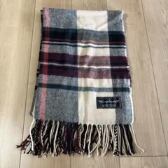 チェック柄マフラー