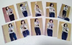 柏原芳恵　（セーター、パンツ）　’歌とサイン会　L.サイズ　写真10枚セットのサムネイル
