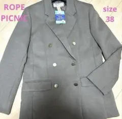 ROPÉ PICNIC 金釦ジャケット 38 ブラウン レディース