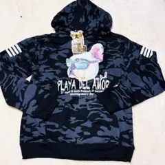 ☆新品未使用品☆FRE BULL ブルドッグイラスト　長袖パーカー　Mサイズ