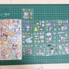《サンリオ》シールまとめ売り☆ホログラムシール1枚＆ミニシール13枚