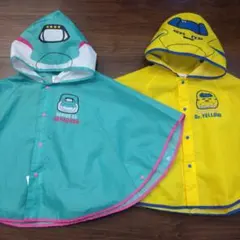 レインポンチョ レインコート　カッパ　雨ガッパ　はやぶさ　ドクターイエロー