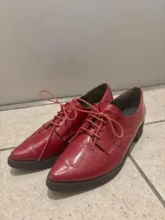 ESPERANZA　エナメル ローファー レースアップシューズ