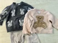 ZARA ベビー　キッズ　ウサギとクマのセーター　まとめ売り