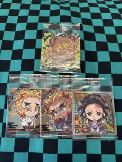 鬼滅の刃 ウエハース シール 4枚セット