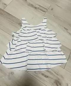 ZARA フリルノースリーブタンクトップ 110cm