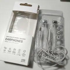 ［3COINS］高音質 有線イヤホン バランスタイプ