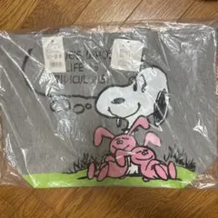 レトロ　スヌーピー くたくたうさぎ　ファスナー付き　トートバッグ