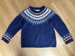 BEAMS BOY ノルディック柄ニット セーター