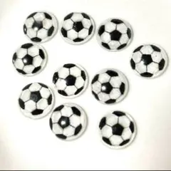 推し活　ネイルパーツ　半球　サッカーボール　10粒セットのサムネイル