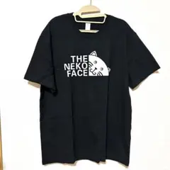 THE NEKO FACE おもしろTシャツ トップス Tシャツ　黒と白 3XL