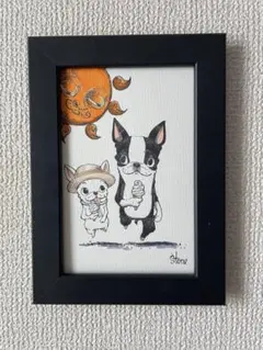 原画一点物】心に還る時間｜キャンバス 猫の絵 Original Cat Art