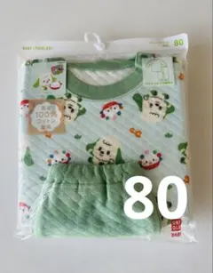 【新品】ユニクロ　いないいないばあ　キルトパジャマ　80