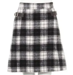 INGNI シャギーチェック台形 スカート